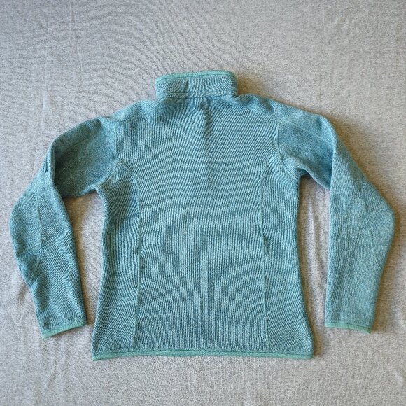 Patagonia Women's Better Sweater 1/4-Zip Fleece Teal Size Medium Warm Pullover - Picture 5 of 5